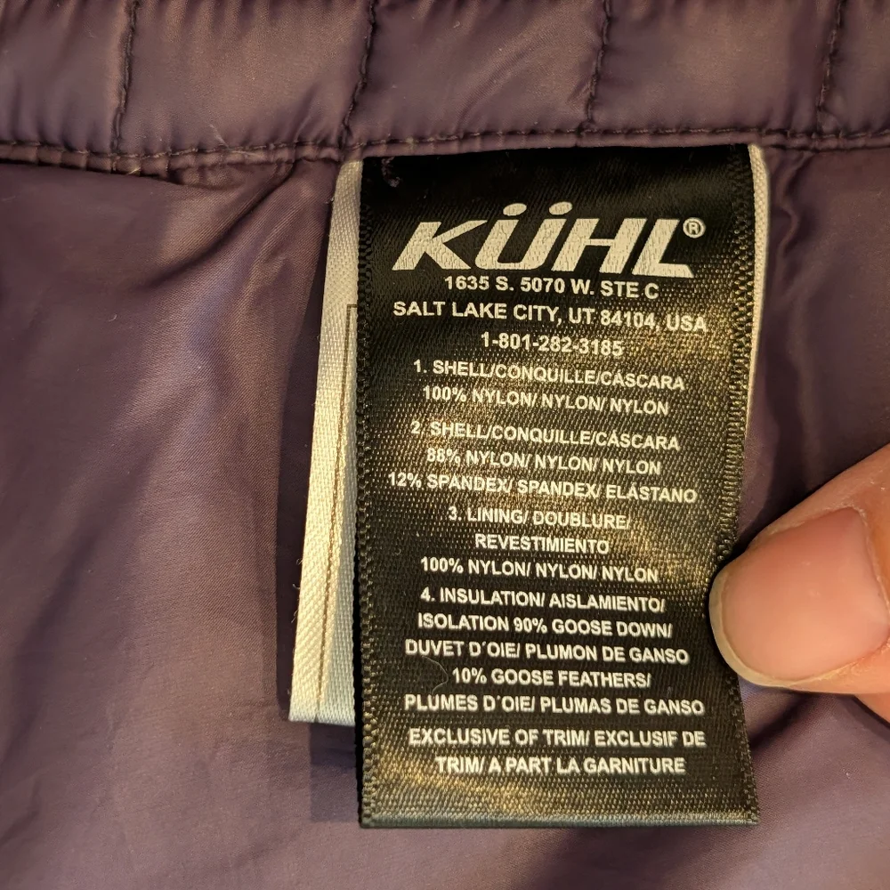 Womens Kuhl Spyfire Hooded Vest. Purple size Small - Picture 8 of 14